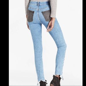 Lucky brand brigette skinny jean, contrast pocket